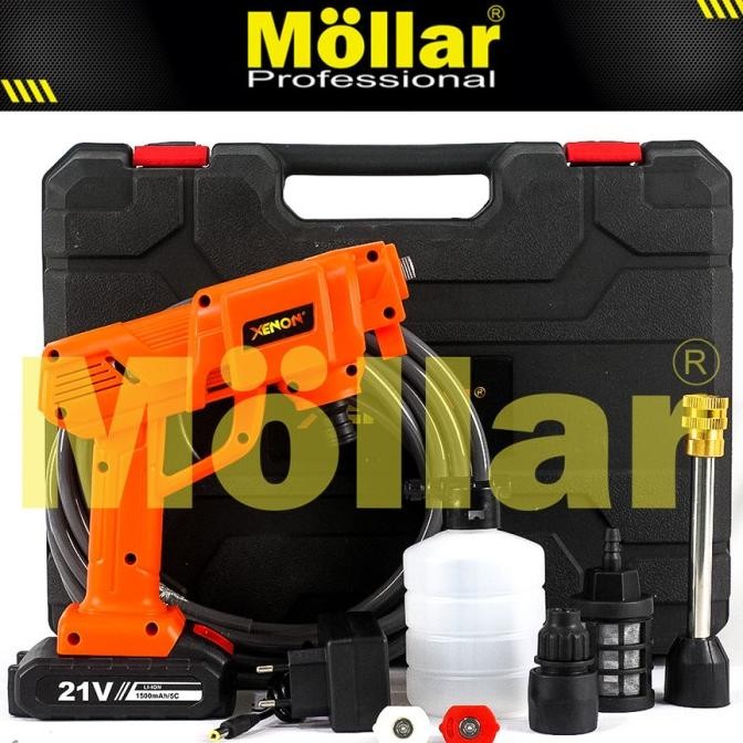 TERBARU - XENON CORDLESS JET CLEANER 21V MESIN CUCI STEAM MOTOR MOBIL BATERAI