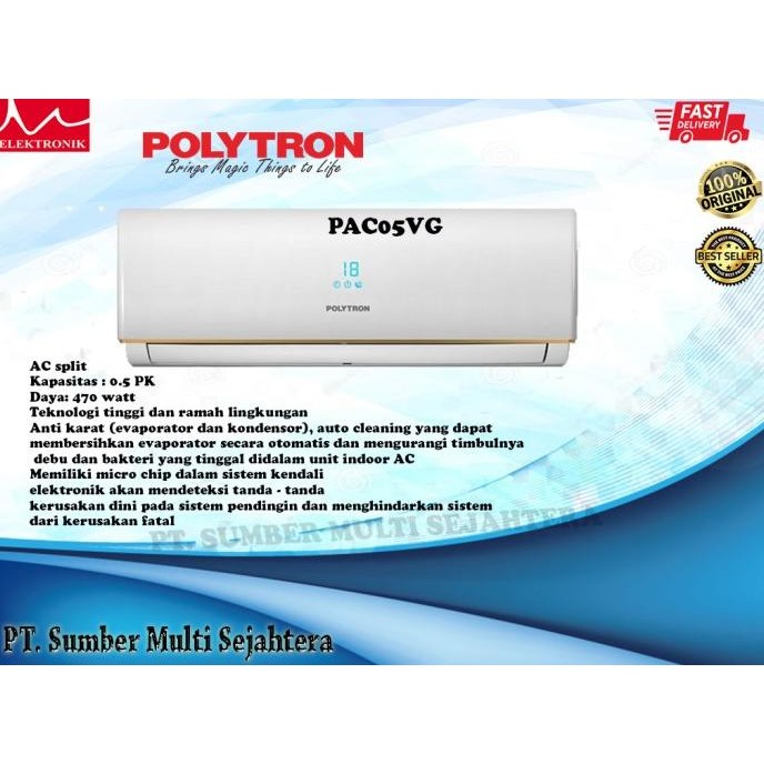 Sale Ac Polytron 1/2 Pk Pac 05 Vg