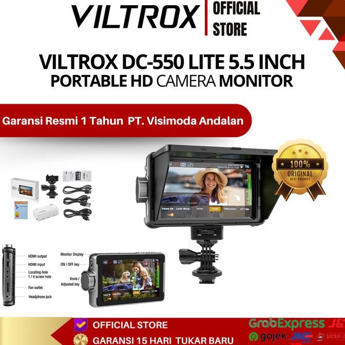Monitor Viltrox Dc-550 Lite 5.5'' Portable Hd Camera Monitor New Stok