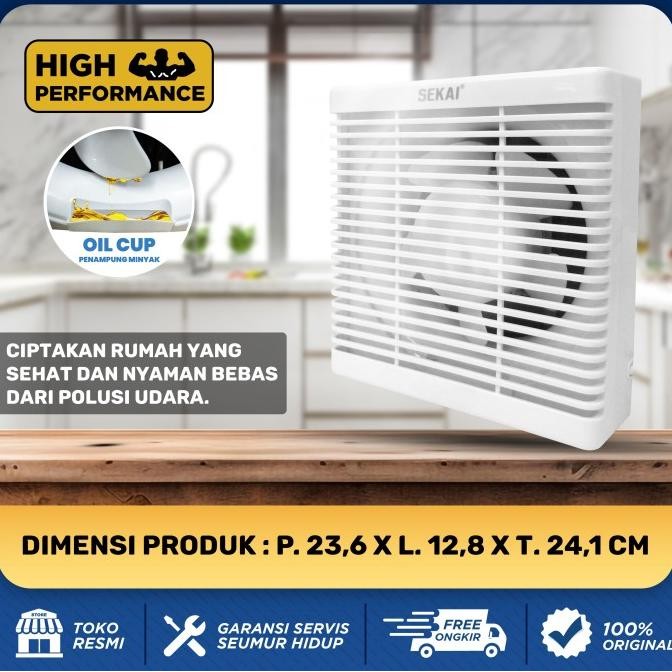 Sale Sekai Exhaust Fan / Kipas Hexos Dinding 6 Inch - Wef 691