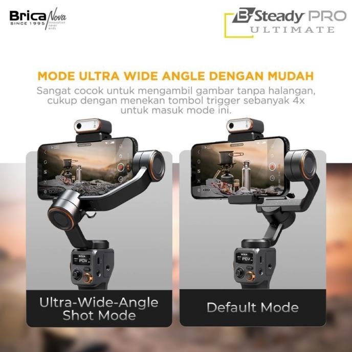 Brica B-Steady Pro Ultimate - 3 Axis Gimbal Brica Steady Pro Ultimate New Stok