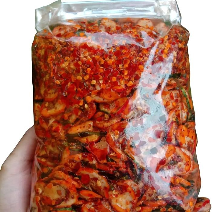 

BERGARANSI Kemplang bantat pedas gurih harum daun jeruk 250gram Food Kerupuk Snacks