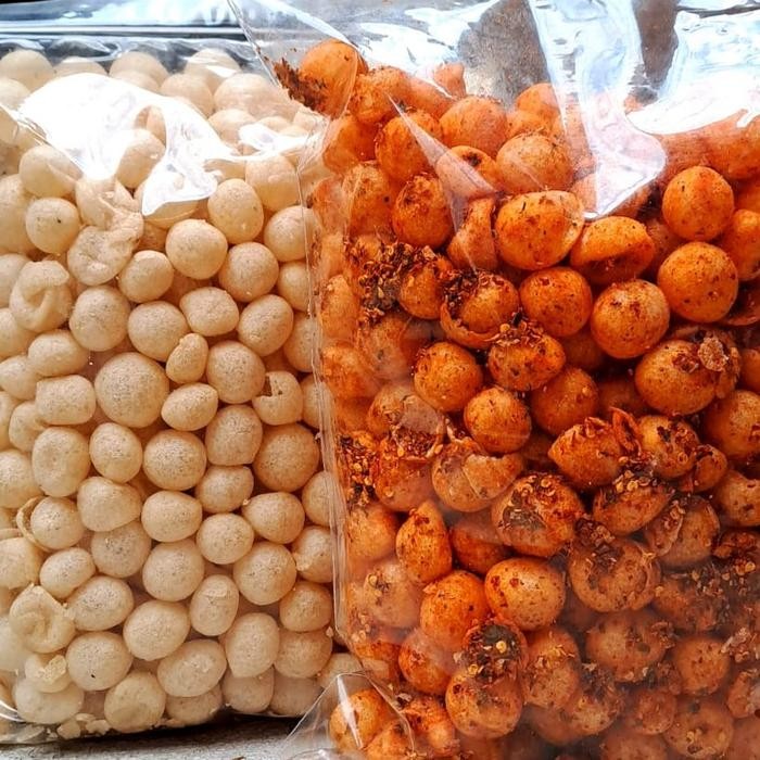 

GRATIS ONGKIR Paket Cimol Kriuk (endog lewo) Bundling 500gr ORI + 500gr Pedas Food Singkong Food