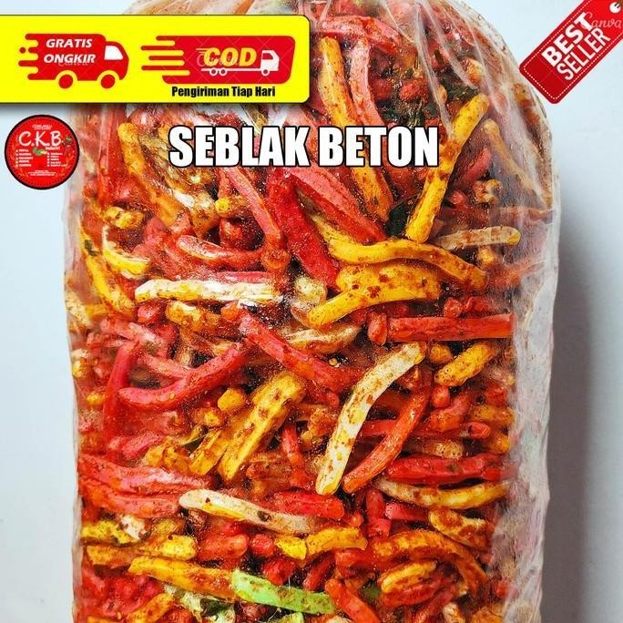 

BERGARANSI 500GR SEBLAK KERUPUK BETON DAUN JERUK Cemilan Pedas Food Camilan nUg