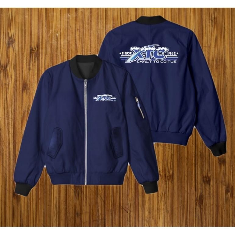 Jeket Bomber Bolak Balik Xtc Pria Dan Wanita / Rekues Logo Sendiri
