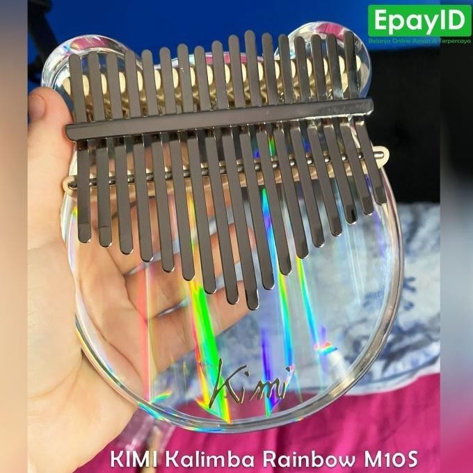 Kimi Rainbow Kalimba 17 Keys Akrilik Acrylic Hardcase Original M10S