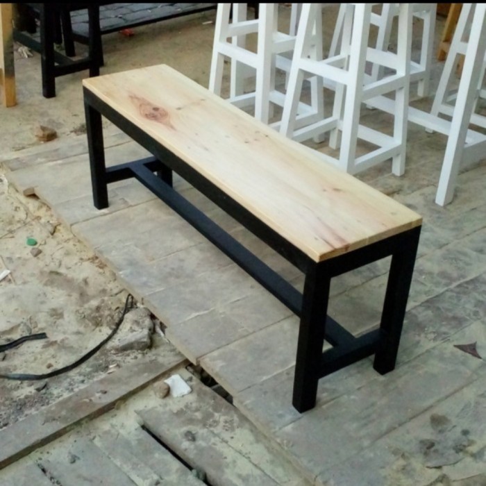 kursi panjang kayu jati Belanda/kursi cafe
