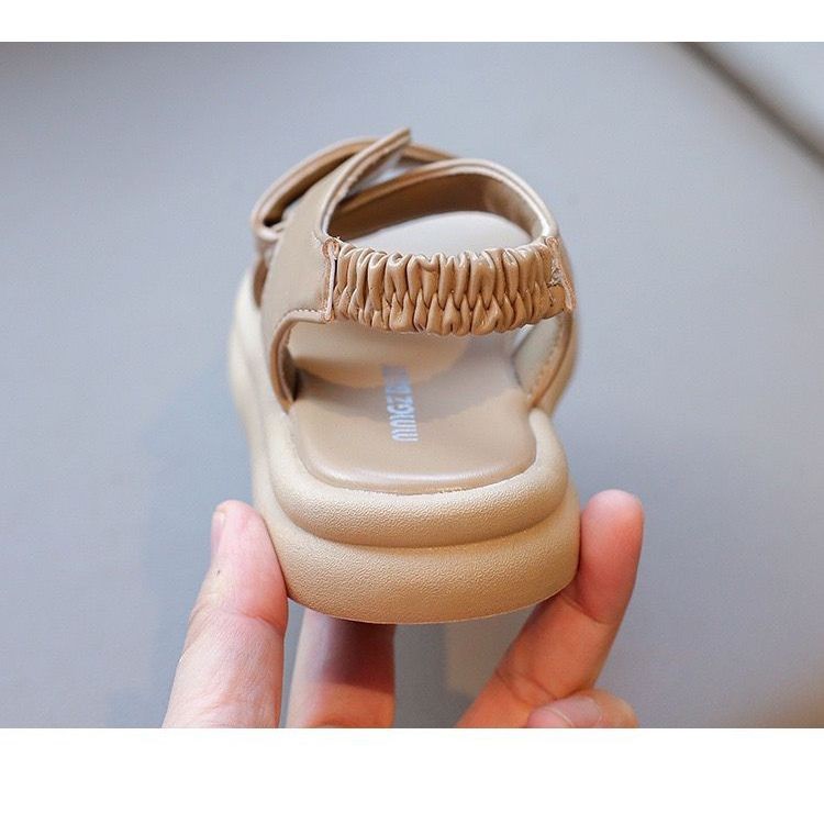 (LoliJkt) SD V1021 Sandal Anak Cewek Cowok Anti Slip Bahan Kulit Insole Lembut Size 2635