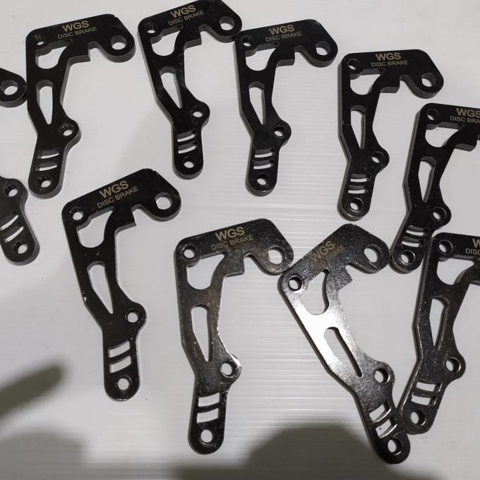 Breket Bracket Kaliper PCX 3 Piston PNP Beat Vario Scoopy Disc 220mm Siap Kirim