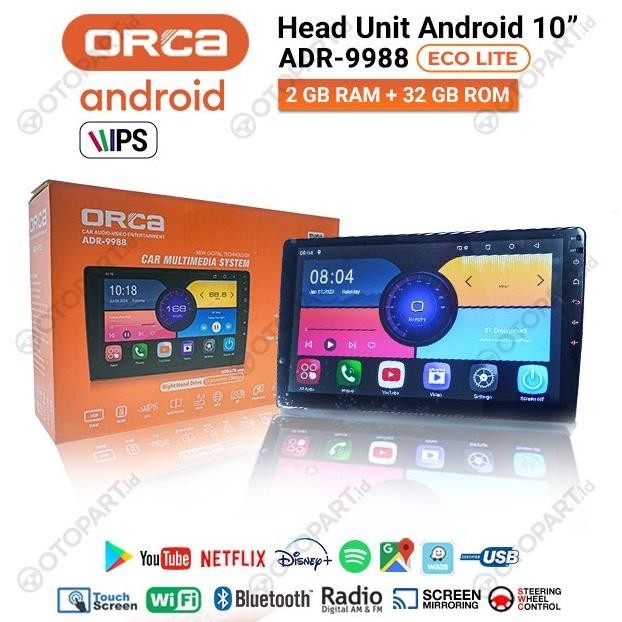 Spesial Headunit Android Orca Adr 9988 Eco Lite 10 Inch