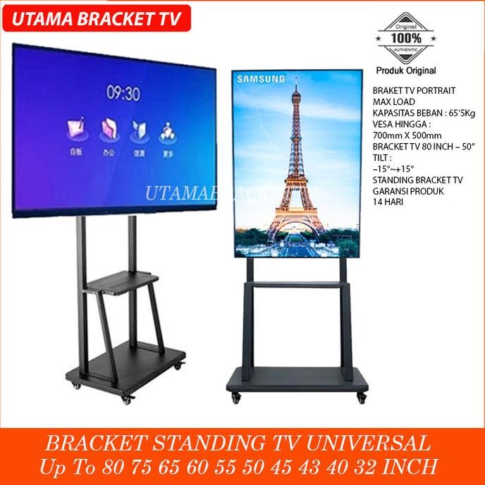 standing bracket/stand tv/bracket standing tv 42/65 inch Siap Kirim