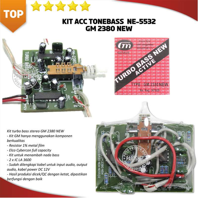 Kit Turbo Bass - GM 2380 NEW - Kit Penambah Bass - Kit Bass Booster
