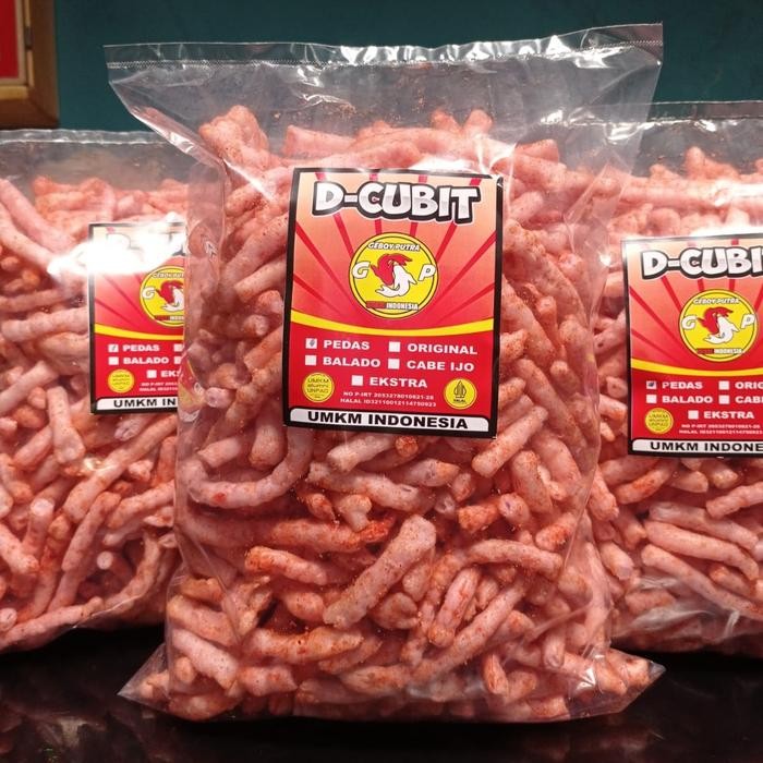 

SPECIAL Kerupuk Cubit Cubitan 150Grm Keripik Gurilem Cemilan Makanan Kering Pedas Snack Food Chips