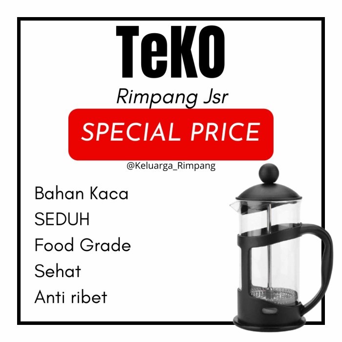 Alat Seduh Kopi Teh Rimpang