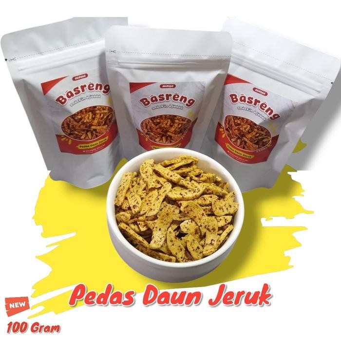 

OBRAL 100 GRAM BASRENG PEDAS DAUN JERUK BASRENG ORIGINAL DAUN JERUK Snacks Food Goreng Cemilan
