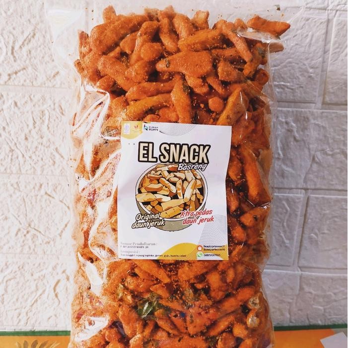 

KOMPLIT (250 gram) basreng viral xtra pedas daun jeruk Food Snacks Goreng