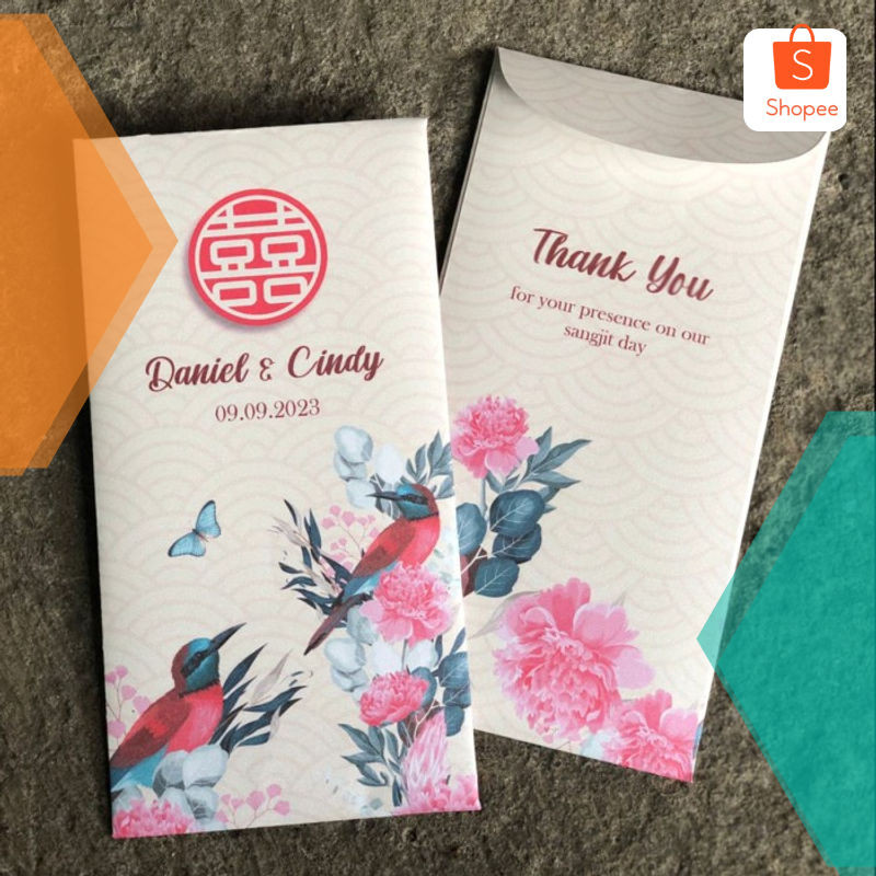 

Grosir Angpao Sangjit Amplop Wedding Angpau Shuangxi Lamaran isi 6 pcs - angpao-06 Elegan