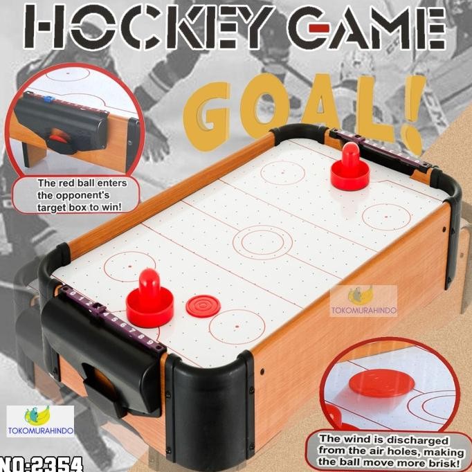 Ready MAINAN ANAK HOCKEY GAME STAND MEJA KAYU SIZE BESAR / HOCKEY GAME