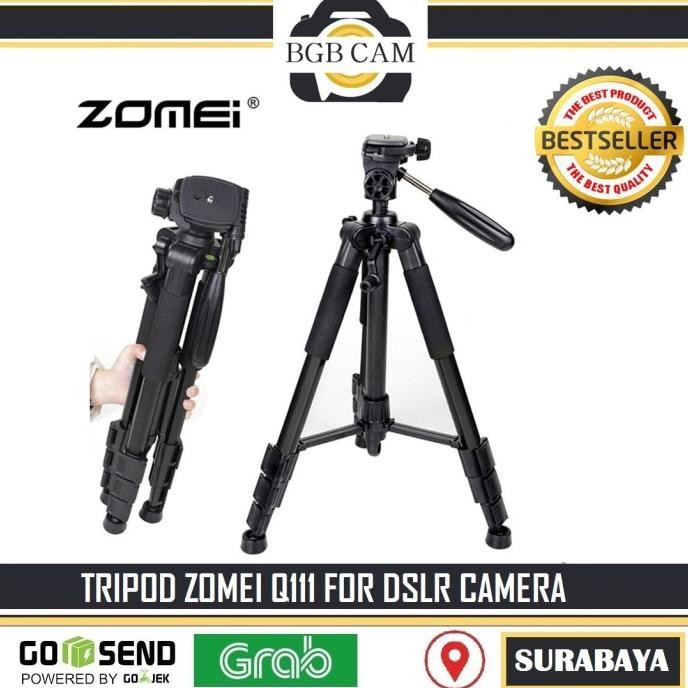 New Tripod Zomei Q111 For Dslr Kamera / Mirrorless 145 Cm Bahan Tebal Ori
