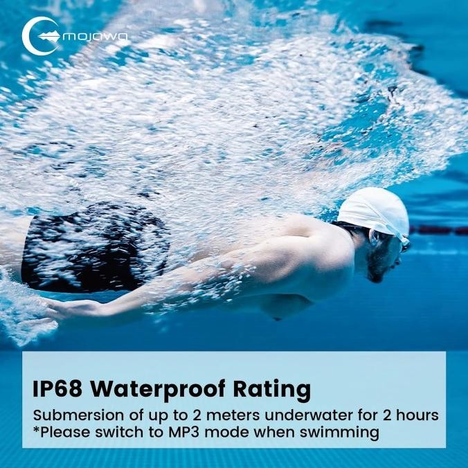 Mojawa Run Plus - Ip68 Waterproof Sports Headphones New Stok