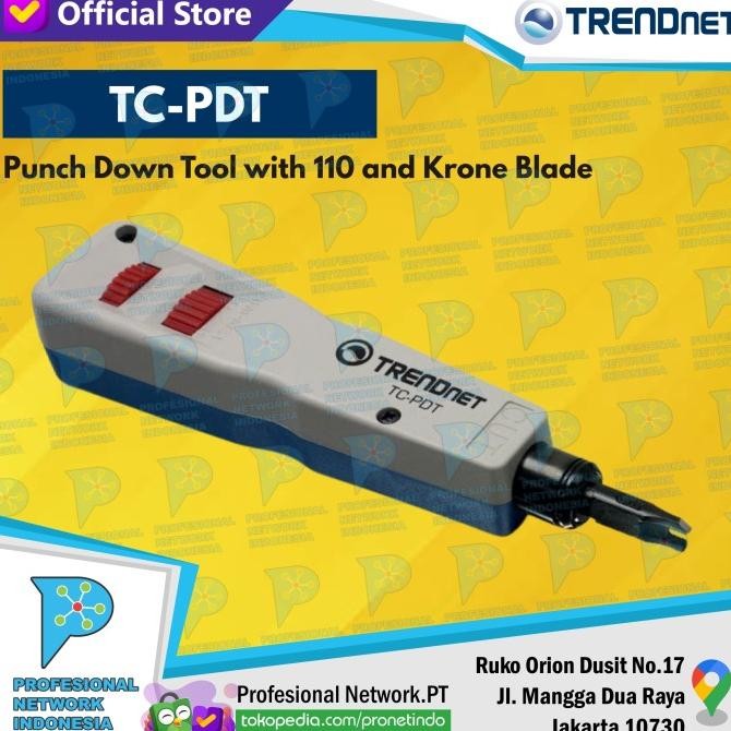 

CO Trendnet TC-PDT Punch Down Tool with 110 and Krone Blade