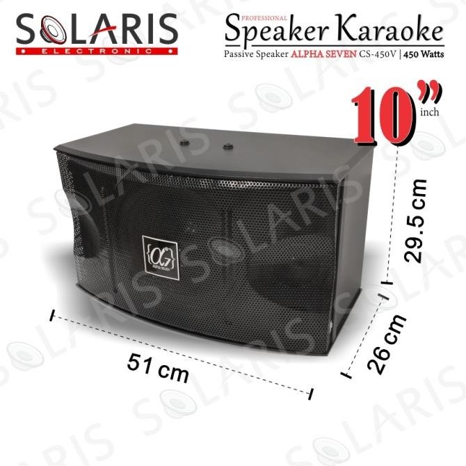 Speaker Karaoke 10 Inch Speaker Pasif 450 Watt Proton Cs-450 V New Stok