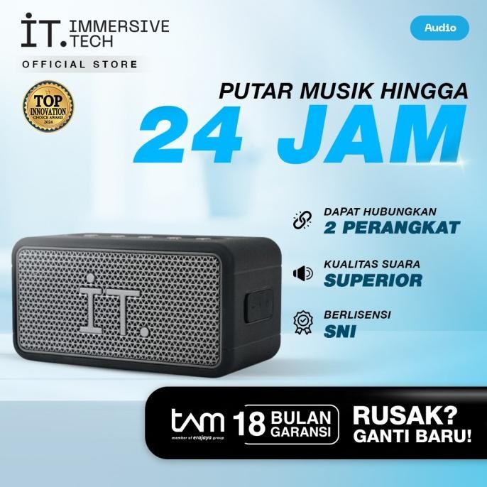 It Noble Bluetooth Speaker T11 - Black New Stok