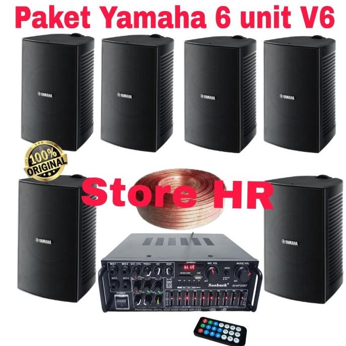 Paket Sound System Yamaha Cafe Atau Restoran 6 Unit Bisa Speaker Ori New Stok