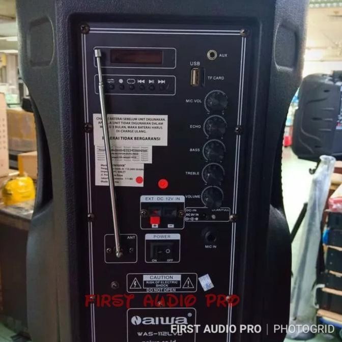 Speaker Portable Wireless Aiwa Was 112Lvd / Was112Lvd / Was 112 Lvd New Stok