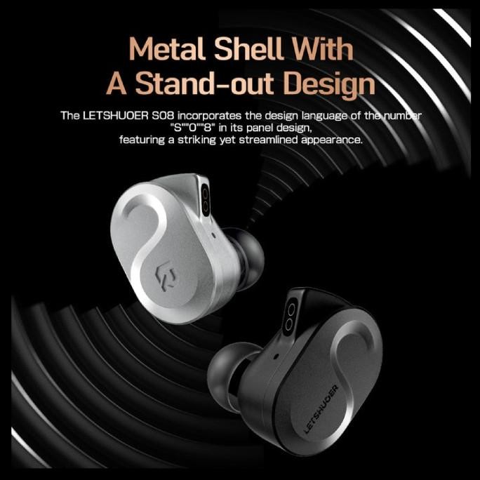 Letshuoer S08 / S 08 Fourth Generation Dual Voice Coil Custom 13Mm Planar Magnetic Driver In Ear Mon