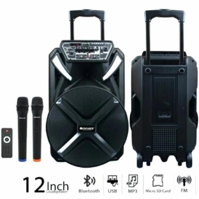 Speaker Portable Bluetooth Aiwa Was 112Lvh 112 Lvh 12Inch Usb New Stok