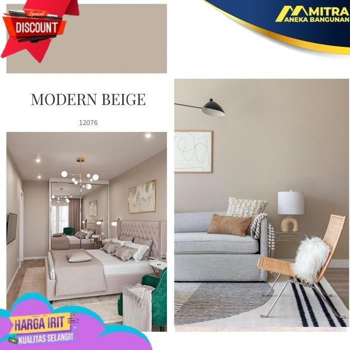 TERBAIK CAT TEMBOK JOTUN INTERIOR EKSTERIOR MODERN BEIGE 12076 / BEIGE MOCHA