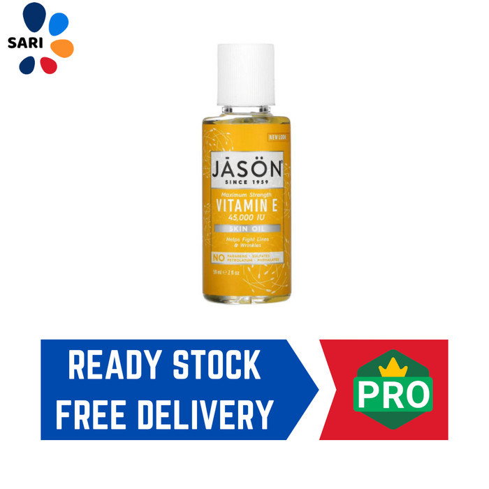 

Jason Natural, Pure Natural Skin Oil, Maximum Strength Vitamin E 59 ml