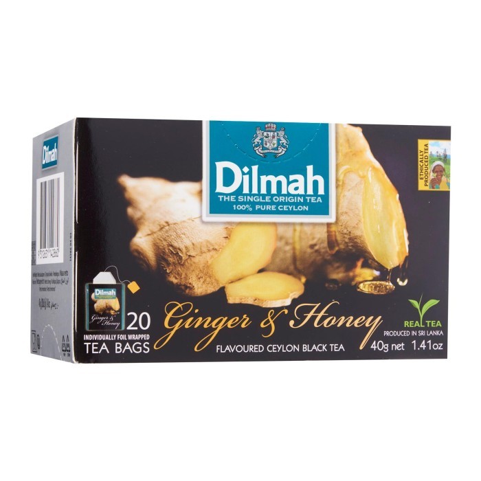 

Dilmah Pure Ceylon Tea Bags (Foil Envelope) - Ginger And Honey 1230g