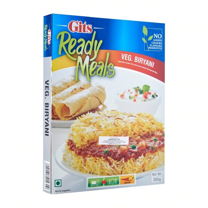 

Gits Rte Veg Biryani 265G