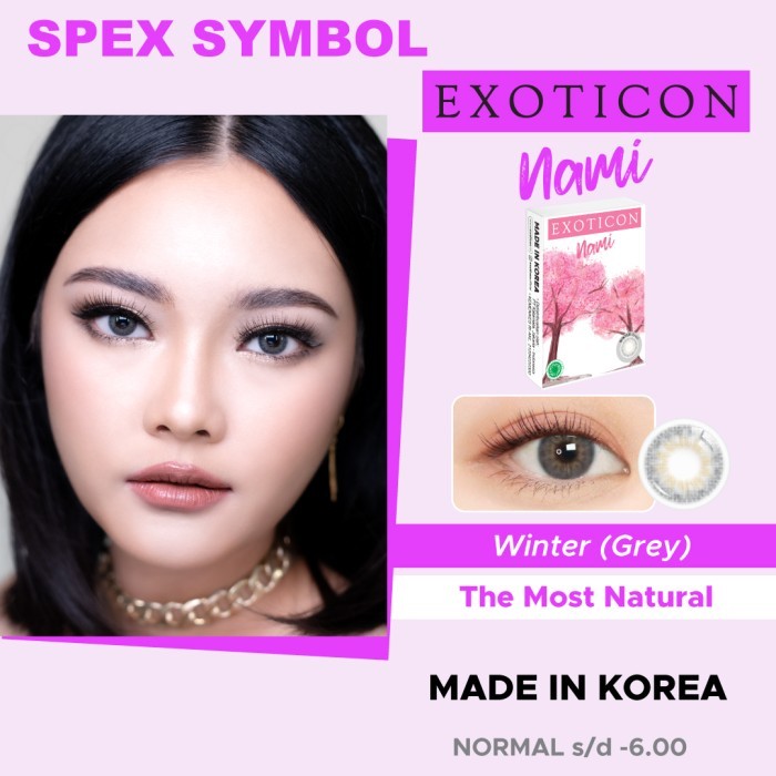 spex symbol softlens nami winter ( grey ) by exoticon soflens gray [kualitas terbaik]