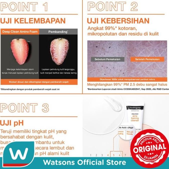 BEST SELLER NEUTROGENA DEEP CLEAN ACNE FOAMING CLEANSER 100GR