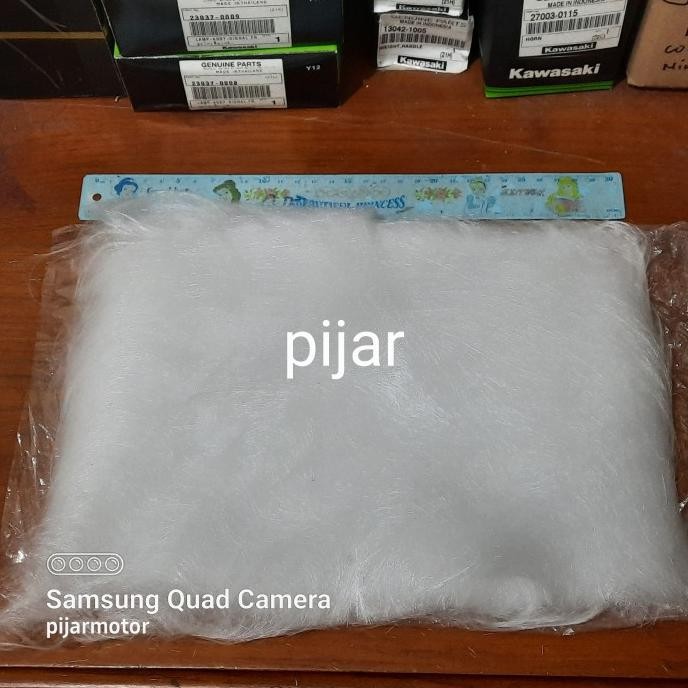 ------] Glasswool Gasbul Peredam Suara Silencer Knalpot Putih