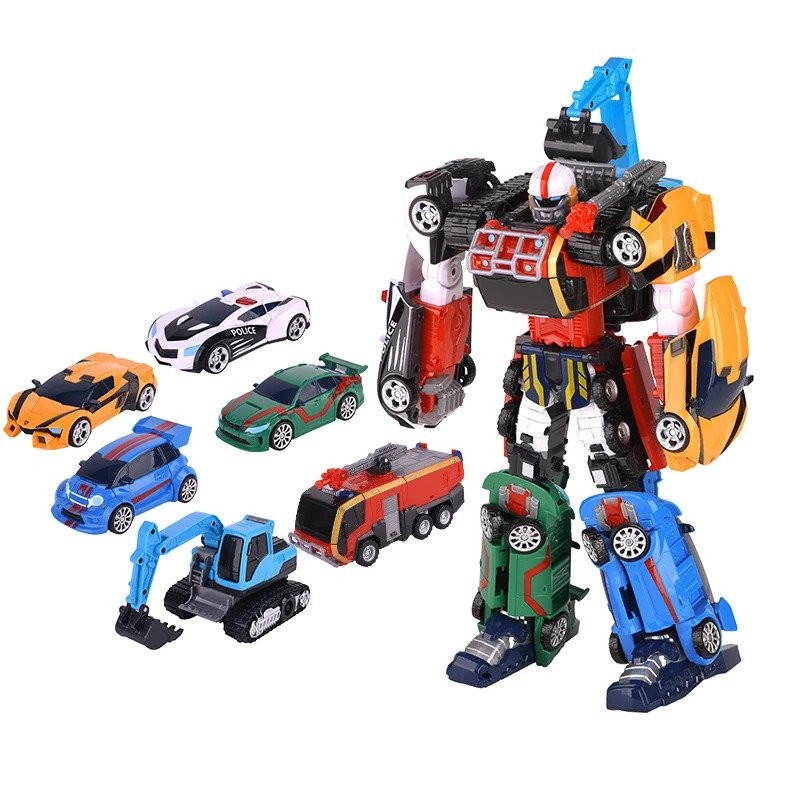 6 IN 1 Enhanced Edition Magma Tobot Transformation Robot to Car Toys Korea Cartoon Brothers Anime De
