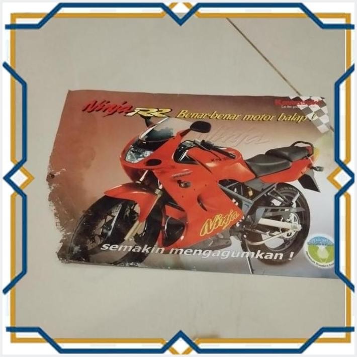 [YON] FS BROSUR KAWASAKI NINJA RR OLD ORANGE NINJA KRR OREN KONDISI GRIPIS