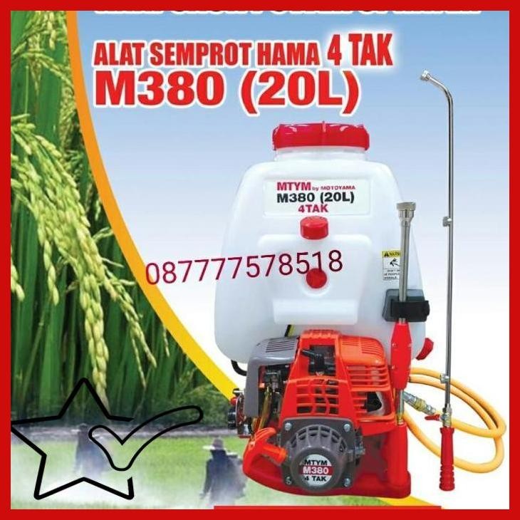 [SJT] ALAT SEMPROT HAMA 4TAK SPRAYER ENGINE MOTOYAMA M 380