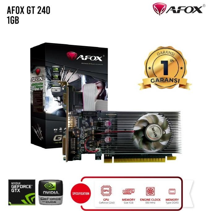 CO VGA AFOX GT240 DDR3 1024MB PCI EXPRESS 2.0 128BIT
