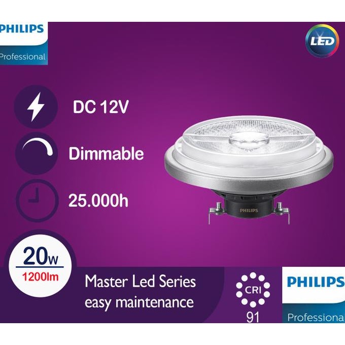 Lampu - Philips Master Led Lv Ar111 20W Lampu Sorot Ar111 20W
