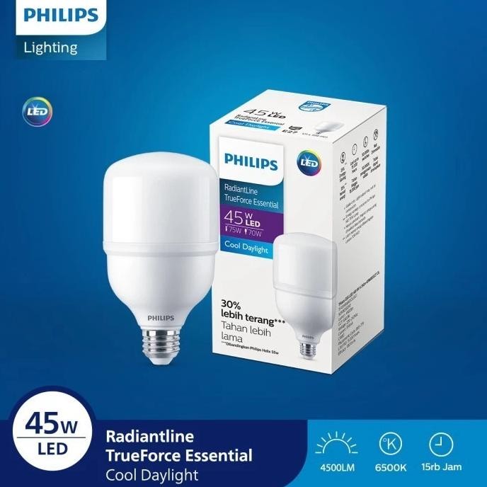 Lampu - Philips Led 45W Putih 6500K Lampu Bohlam 45 20 Watt Radiantline Bulb