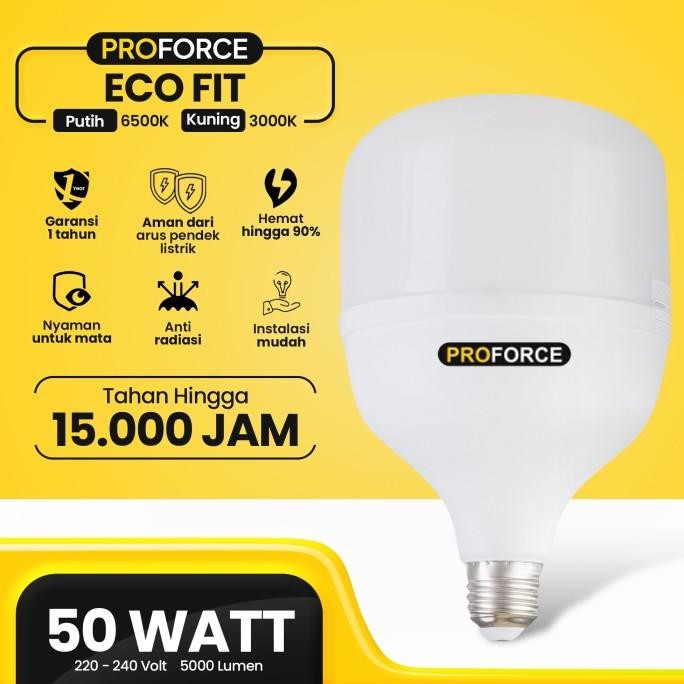 Lampu - Lampu Bohlam Led Proforce Eco Fit 50 Watt 5000 Lumen