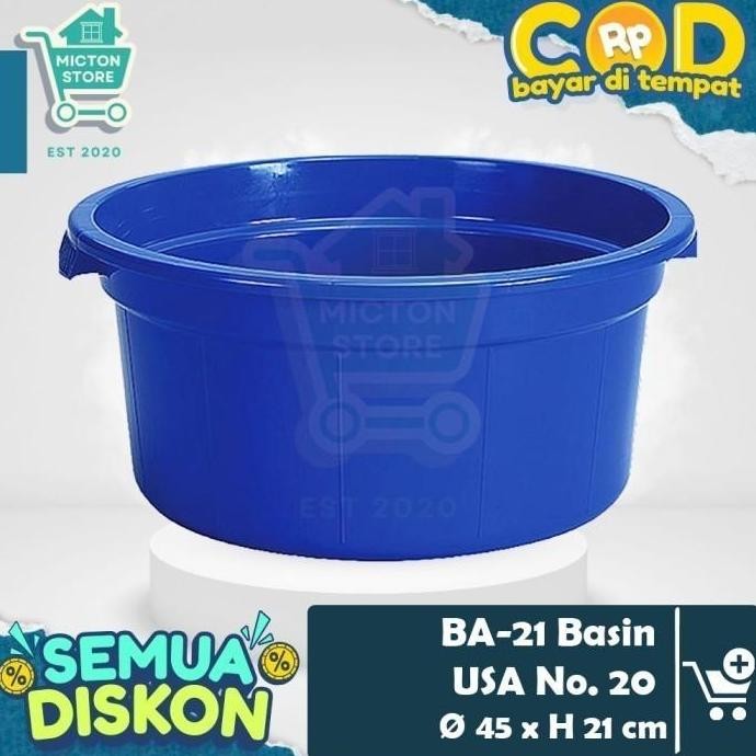 MICTON Lion Star BA-21 Basin USA No. 20 Baskom Air Jumbo Besar Cuci Baju Kamar Mandi WC Bak Mandi Em