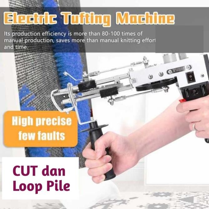 Alat Mesin Jahit Karpet Tufting Flocking Gun Cut Pile DW