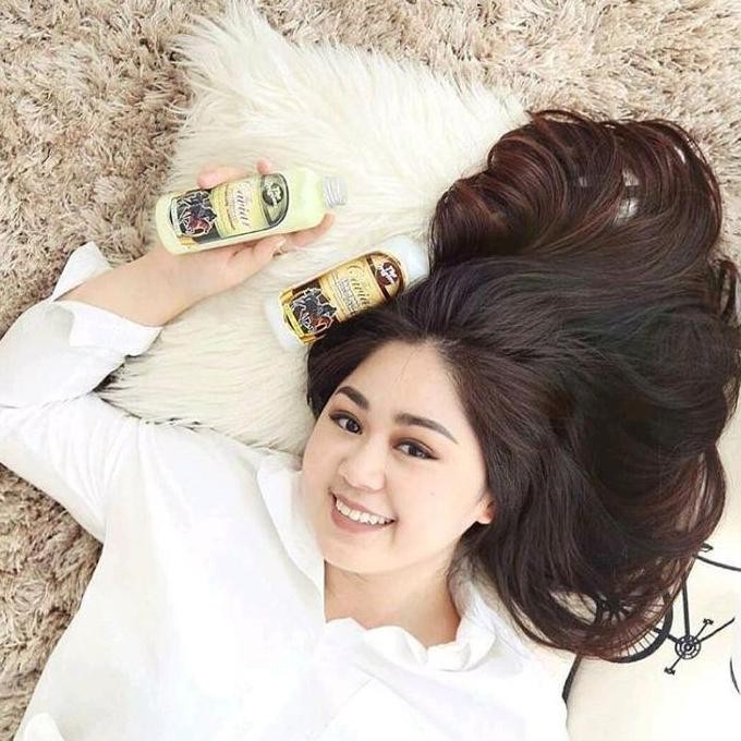 Paket ( 3Botol ) The Caviar Shampo Kuda Pemanjang Rambut Pria Wanita Lebat Rontok Shampoo  Penebal  