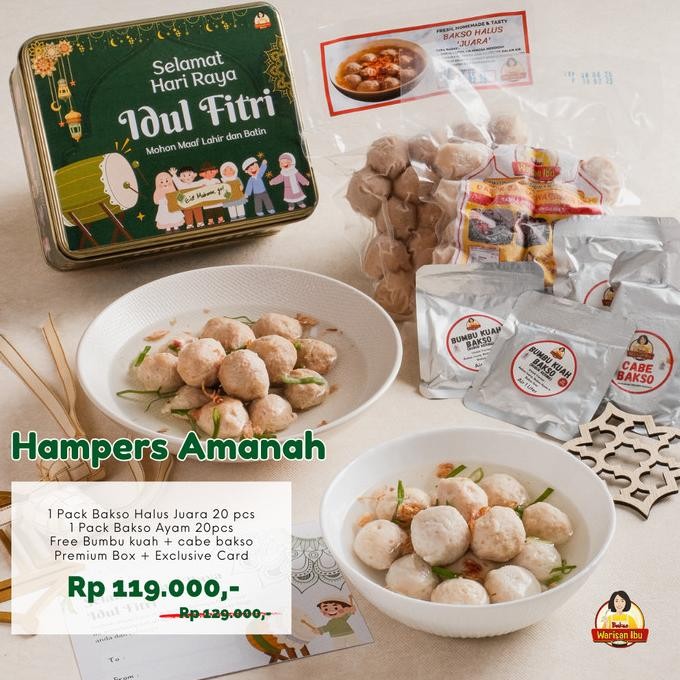 

Parsel Ramadan Bakso Warisan Ibu Frozen Hampers Cantik Murah Original dan Terpercaya