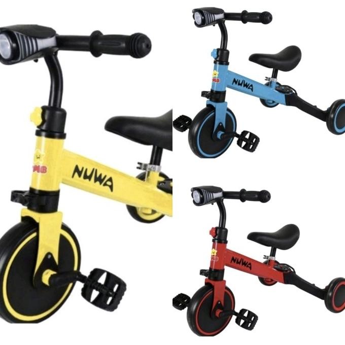 Sepeda Anak Roda Tiga / Balance Bike / Push Bike 3in1 PMB Nuwa
